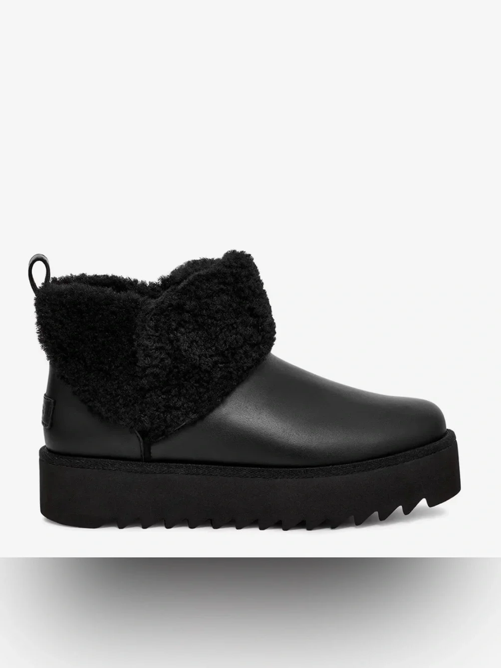 UGG Women's Black Ultra Mini Alina Bootie size 5 NEW /no box